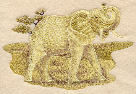 Sepia Safari Elephant