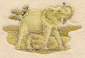 Sepia Safari Elephant