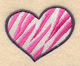 Zebra Print Heart