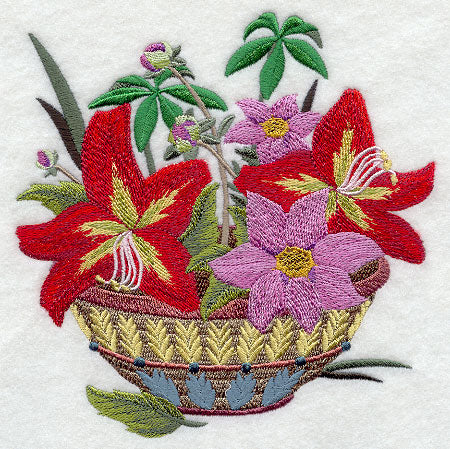 Guatemalan Flower Basket