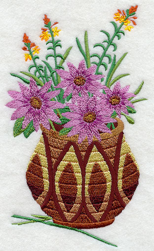 African Flower Basket