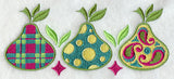 Patterned Pears Triptych