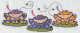 Patterned Frogs Triptych