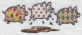 Patterned Pigs Triptych