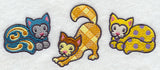 Patterned Cats Triptych