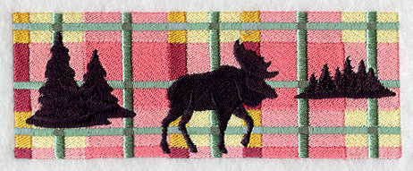 Northwoods Plaid Moose Border