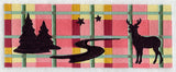 Northwoods Plaid Deer Border