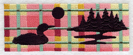 Northwoods Plaid Loon Border