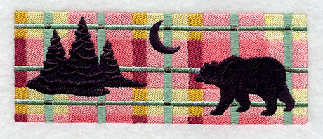 Northwoods Plaid Bear Border