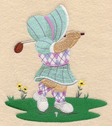 Golfing Sunbonnet Sue