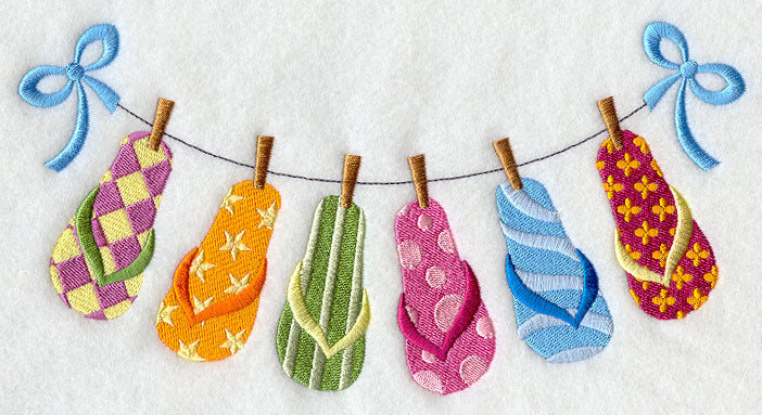 Clothesline Flip-Flops