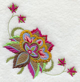 Jacobean Floral Corner