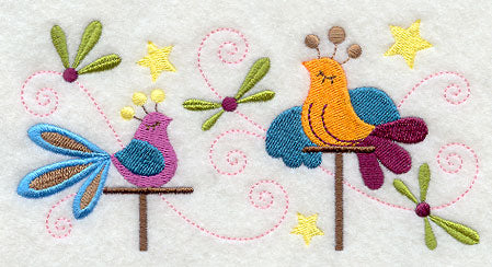Whimsical Birds Rectangle