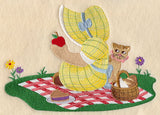 Picnicking Sunbonnet Sue