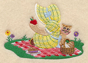 Picnicking Sunbonnet Sue
