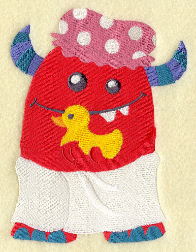 Bath Monster with Rubber Ducky