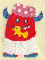 Bath Monster with Rubber Ducky