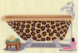 Leopard Print Bathtub