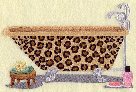 Leopard Print Bathtub