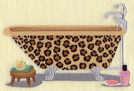 Leopard Print Bathtub