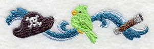 Playful Pirate Border