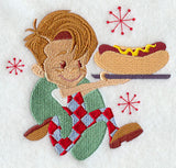 Diner Boy with Hot Dog