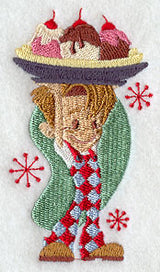 Diner Boy with Banana Split