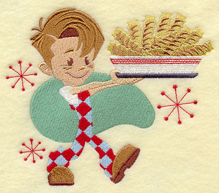 Diner Boy with French Fries