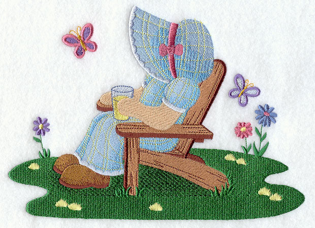 Sunbonnet Sue in Adirondack Chair