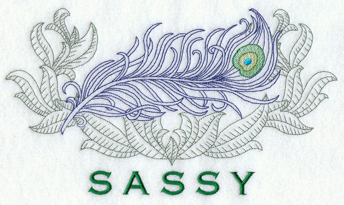 Sassy Peacock Feather
