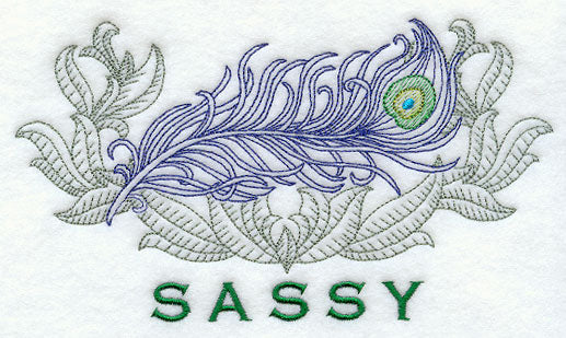 Sassy Peacock Feather