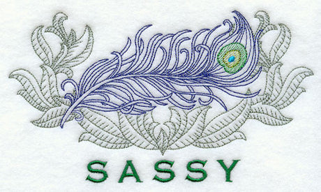 Sassy Peacock Feather