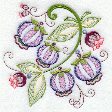 Vintage Jacobean Blueberries