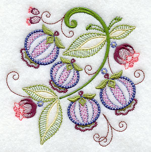 Vintage Jacobean Blueberries