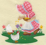 Sunbonnet Sue Feeding Chickens