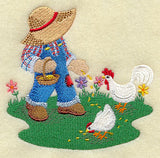 Fisherman Fred Feeding Chickens