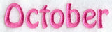 October Text