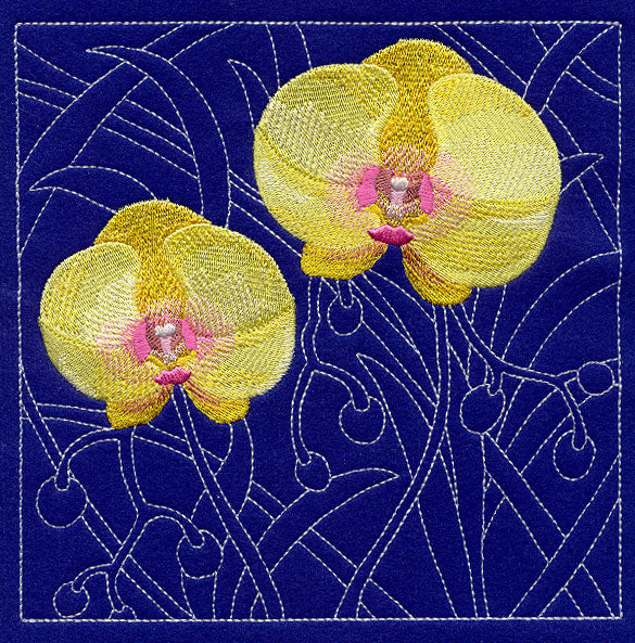 Phalaenopsis Orchid Sashiko Square