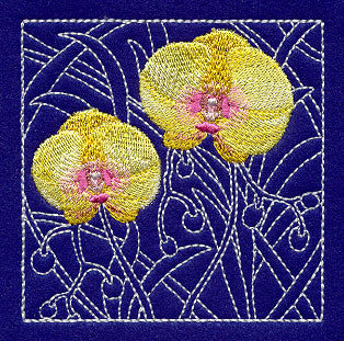 Phalaenopsis Orchid Sashiko Square