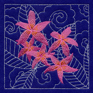 Japanese Lantern Sashiko Square