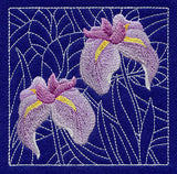 Iris Sashiko Square