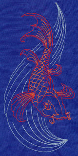 Sashiko Style Koi