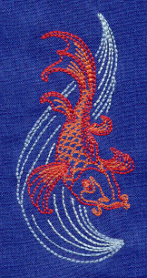 Sashiko Style Koi