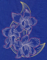 Sashiko Style Orchids