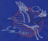 Sashiko Style Crane