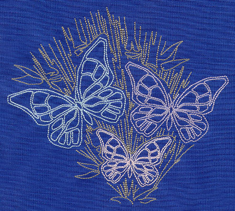 Sashiko Style Butterflies