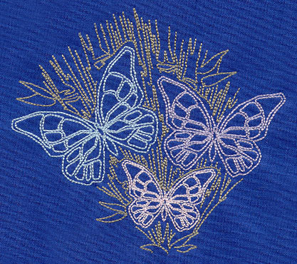 Sashiko Style Butterflies