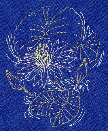 Sashiko Style Lotus