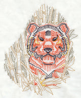 Sashiko Style Tiger