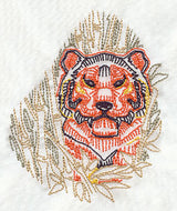Sashiko Style Tiger